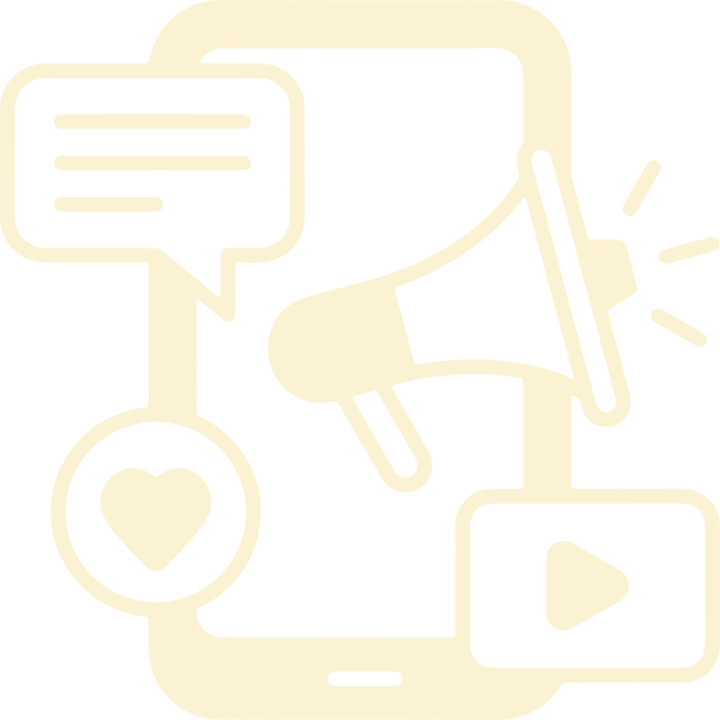 Content marketing services icon for brand growth